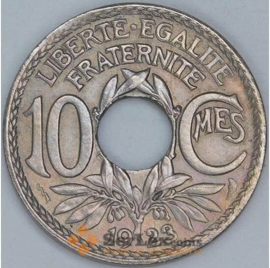 Франция 10 сантимов 1923 КМ866a aUNC арт. 57038
