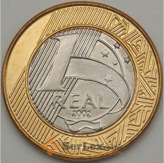 Бразилия 1 риал 2002 КМ652а UNC  арт. 18750