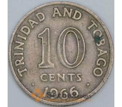 Тринидад и Тобаго 10 центов 1966 КМ3 VF арт. 57530