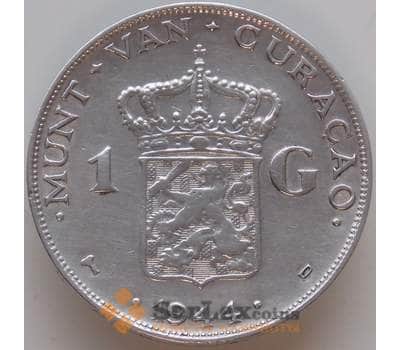 Монета Кюрасао 1 гульден 1944 КМ45 VF+ арт. 12883