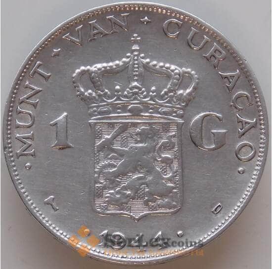 Кюрасао 1 гульден 1944 КМ45 VF+ арт. 12883