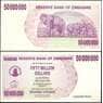 Зимбабве 50 000 000 (50 миллионов) долларов 2008 Р57 UNC арт. 7442