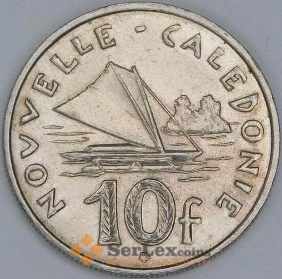Новая Каледония 10 франков 2012 КМ11а XF Корабль арт. 56786