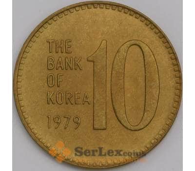 Южная Корея монета 10 вон 1979 КМ6а аUNC арт. 41369