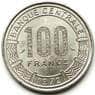Габон монета 100 франков 1972 КМ12 AU-aUNC арт. 8247
