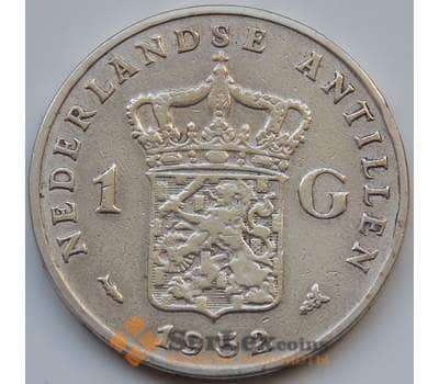 Монета Нидерландские Антиллы 1 гульден 1952 КМ2 VF  арт. 8263