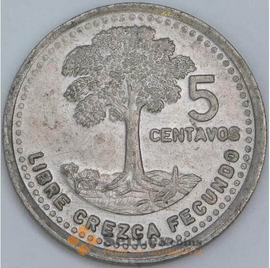 Гватемала 5 сентаво 1992 КМ276.4 aUNC арт. 57557