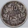 Чили 10 сентаво 1921 КМ166 VG арт. 57754