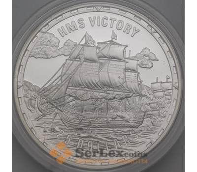 Монета Соломоновы острова 25 долларов 2005 Proof корабль HMS Виктория арт. 28616