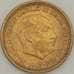 Монета Испания 1 песета 1947 КМ775 aUNC (J05.19) арт. 18556