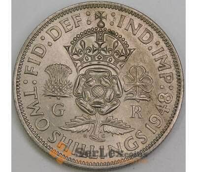 Великобритания 2 шиллинга 1948 КМ865 aUNC арт. 56018