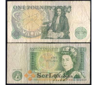 Банкнота Великобритания 1 фунт ND 1978-1984 Р377 F арт. 40376