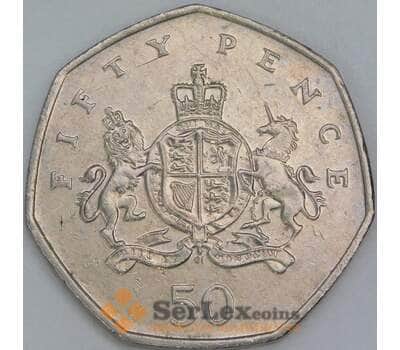 Великобритания 50 пенсов 2013 КМ1246 XF 100 лет со дня рождения Кристофера Айронсайда арт. 56540