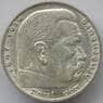 Германия 5 марок (рейхсмарок) 1935 G КМ86 aUNC Серебро (J05.19) арт. 14766