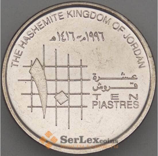 Иордания 10 пиастров 1993 КМ55 UNC  арт. 18933