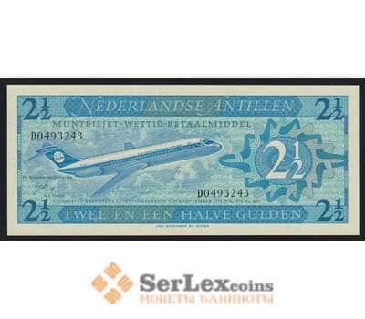 Нидерландские Антиллы 2 1/2 гульдена 1970 Р21 UNC арт. 53647