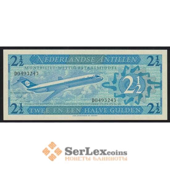 Нидерландские Антиллы 2 1/2 гульдена 1970 Р21 UNC арт. 53647