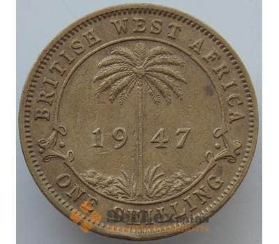 Монета Британская Западная Африка 1 шиллинг 1947 КМ23 XF арт. 14591