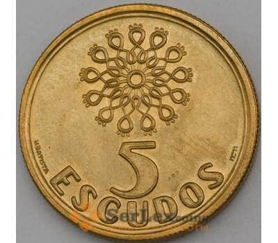 Монета Португалия 5 эскудо 2000 КМ632 UNC арт. 26996