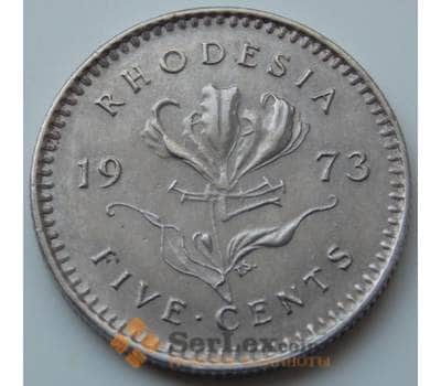 Монета Родезия 5 центов 1973 КМ12 XF арт. 7132