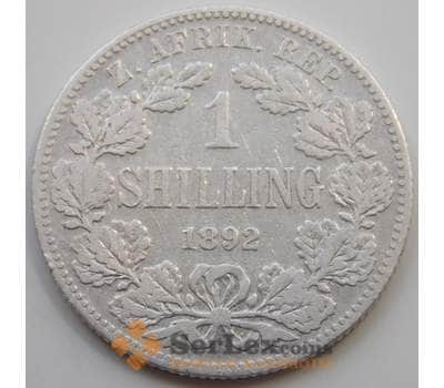 Монета Южная Африка ЮАР 1 шиллинг 1892 КМ5 VF арт. 7142