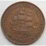 Южная Африка ЮАР 1 пенни 1930 КМ14.2 VF арт. 7146