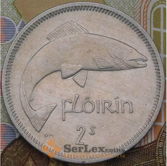Ирландия 1 флорин 1966 КМ15а AU арт. 38393