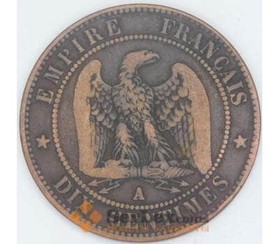 Франция 10 сантимов 1856 A КМ771 VF арт. 56971