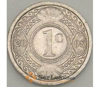 Монета Нидерландские Антиллы 1 цент 2008 КМ32 XF (J05.19) арт. 19013