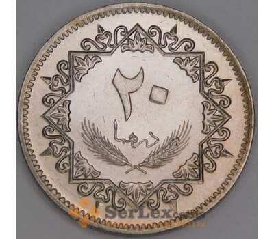 Монета Ливия 20 дирхам 1979 КМ21 UNC арт. 15522
