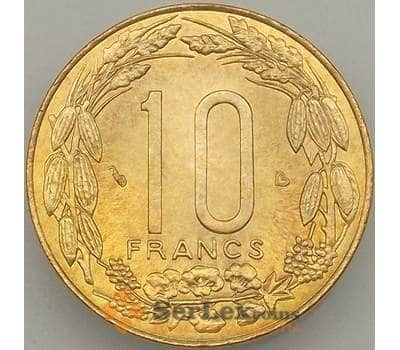 Монета Центрально-Африканские Штаты 10 франков 2003 КМ9 UNC (J05.19) арт. 18098
