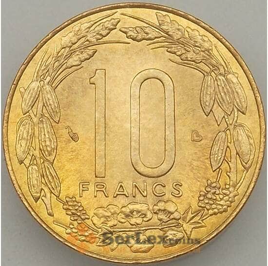 Центрально-Африканские Штаты 10 франков 2003 КМ9 UNC (J05.19) арт. 18098