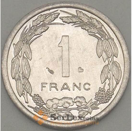 Центрально-Африканские Штаты 1 франк 2003 КМ8 UNC (J05.19) арт. 18101