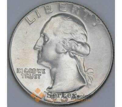 Монета США 1/4 доллара 1964 D КМ164 UNC штемпельный блеск арт. 39868