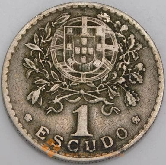 Португалия монета 1 эскудо 1928 КМ578 VF арт. 43257