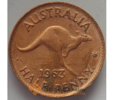Монета Австралия 1/2 пенни 1963 КМ61 XF Кенгуру (J05.19) арт. 17159