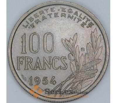 Франция 100 франков 1954 В КМ919.2 XF арт. 56932