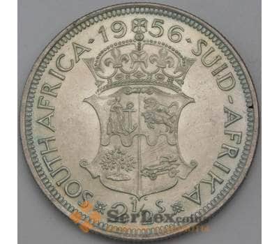 Монета Южная Африка ЮАР 2 1/2 шиллинга 1956 КМ51 aUNC  арт. 28885