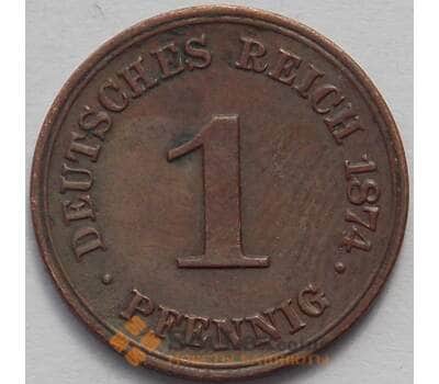 Монета Германия 1 пфенниг 1874 C КМ1 XF (J05.19) арт. 15075