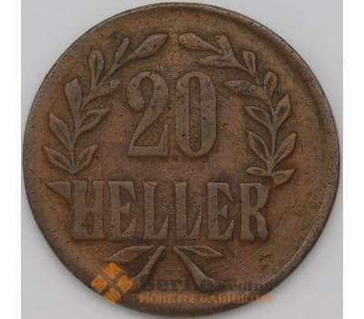 Монета Немецкая Восточная Африка 20 геллеров 1916  КМ15 XF арт. 22674