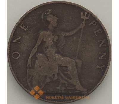 Монета Великобритания 1 пенни 1902 КМ794 F (J05.19) арт. 18181