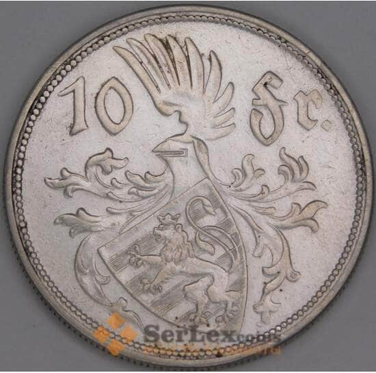 Люксембург 10 франков 1929 КМ39 VF арт. 42762