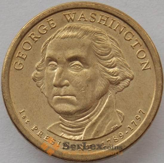 США 1 доллар 2007 D КМ401 XF Президент Джордж Вашингтон арт. 15411