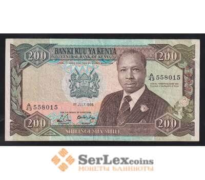 Кения 200 шиллингов 1988 Р23Ас VF арт. 55941
