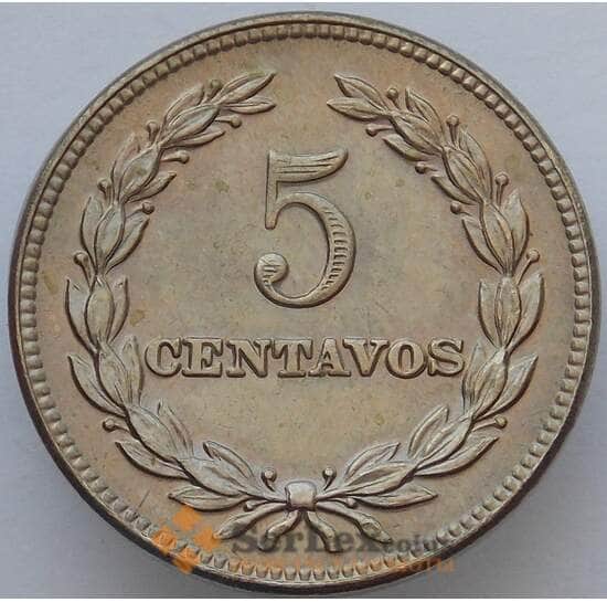 Сальвадор 5 сентаво 1963 КМ134 UNC (J05.19) арт. 16859