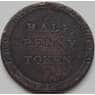 Мэн остров 1/2 пенни токен 1831 TN21 VF- арт. 7796
