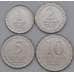 Монета Шри-Ланка набор монте 1, 2, 5, 10 рупий 2017 UNC арт. 37567