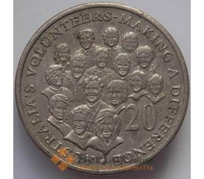 Монета Австралия 20 центов 2003 КМ688 XF Австралийские волонтеры (J05.19) арт. 17147