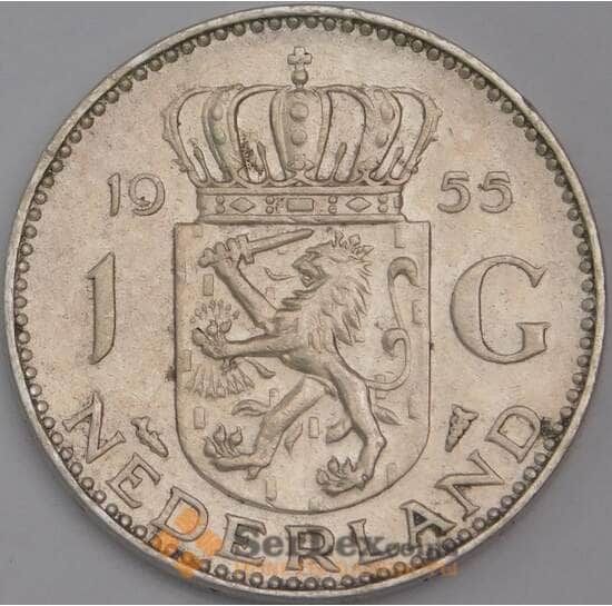 Нидерланды 1 гульден 1955 КМ184 XF-AU мультилот арт. 15106