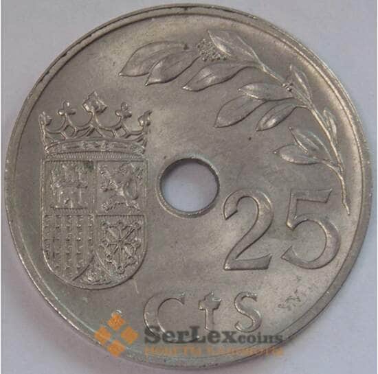 Испания 25 сентимо 1937 КМ753 UNC (J05.19) арт. 17739